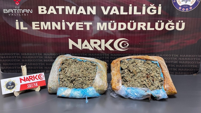 Batman'da yolcu otobüsünde uyuşturucuyla yakalanan şüpheli tutuklandı