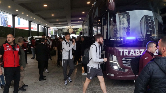 Trabzonspor kafilesi, Gaziantep'te