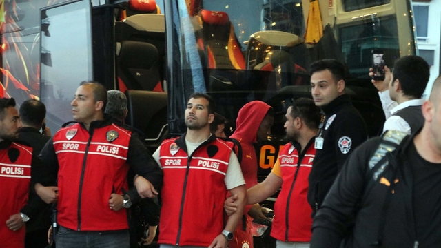 Galatasaray kafilesi, Gaziantep'te