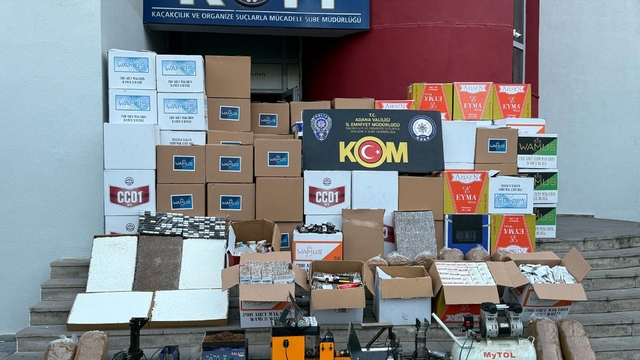 Adana'da 2 milyon 663 bin kaçak makaron ele geçirildi