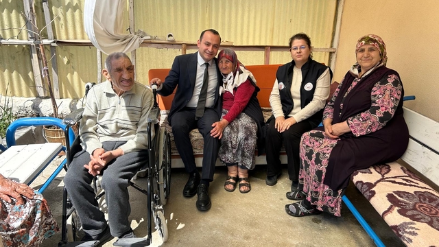 Korgun Kaymakamı Gür, engelli vatandaşı ziyaret etti