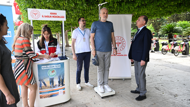 Adana'da "İdeal Kilonu Öğren, Sağlıklı Yaşa" kampanyası sürüyor