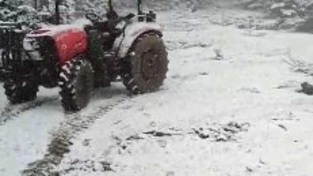 Çorum'da mayısta kar yağışı