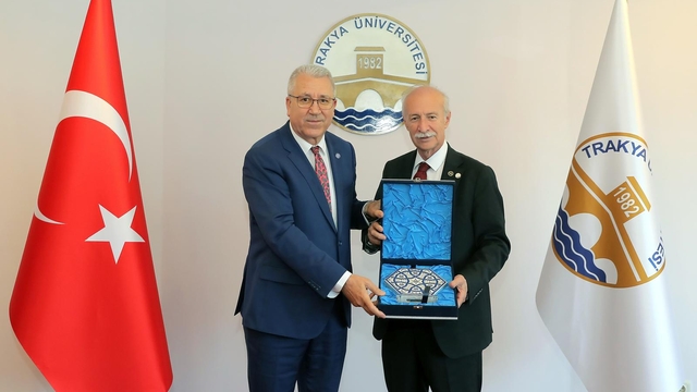 Ege Üniversitesi Rektörü Prof. Dr. Necdet Budak, Trakya Üniversitesini ziyaret etti