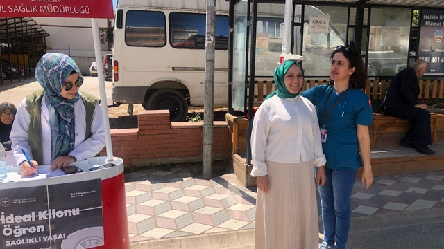 Osmaneli'de vatandaşların "kiloları kontrol" edildi