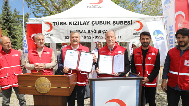 Çubuk'ta kurban bağış kampanyası başlatıldı