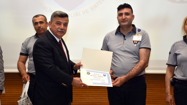 Siirt'te KAAN Projesi'nde 24 özel güvenlik görevlisine ödül