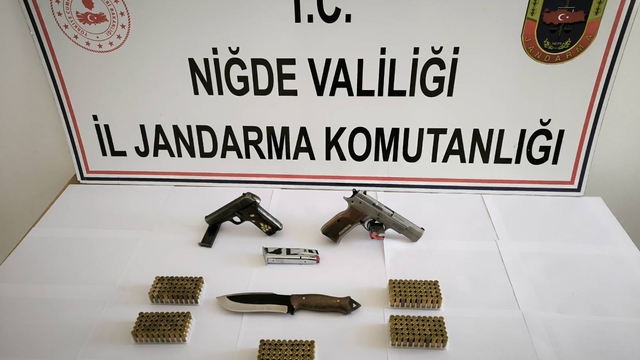 Niğde'de ruhsatsız silah operasyonunda bir şüpheli yakalandı