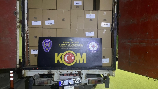 Adana'da 3 milyon 907 bin makaron ele geçirildi