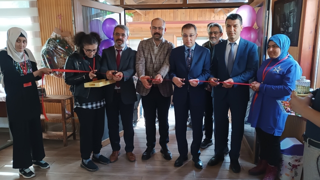 Tosya'da özel gereksinimli öğrenciler sergi açtı