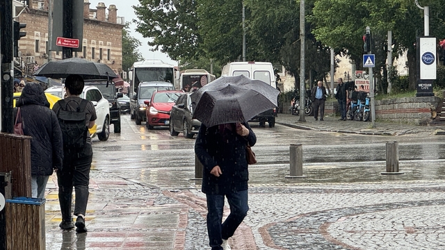 Edirne'de sağanak etkili oldu