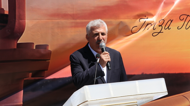 Gercüş'te doğal gaz hattı için imza töreni yapıldı