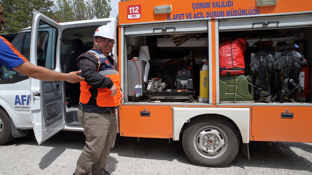 Çorum'da engelliler AFAD'ın arama-kurtarma etkinliğine katıldı