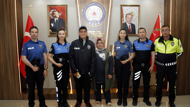 Yozgat'ta otizmli çocuğun polislik hayali gerçekleştirildi