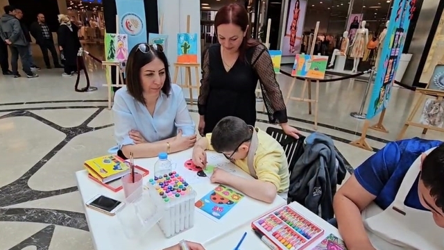 Çorum'da "Sevgi Dolu Fırça İzleri" Resim Sergisi düzenlendi