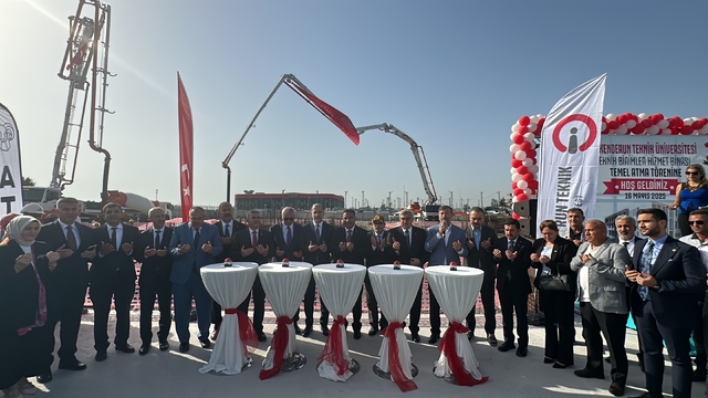 İSTE'de teknik birimler hizmet binasının temeli atıldı
