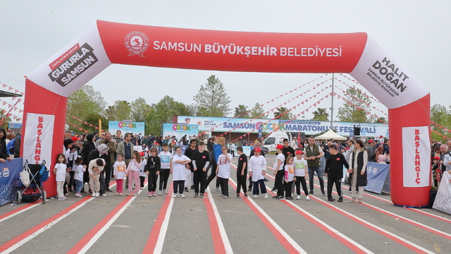Samsun'da Çocuk Maratonu ve Festivali düzenlendi