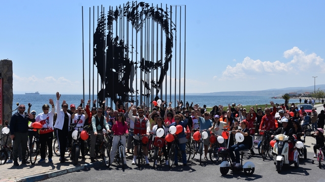 Şarköy'de 19 Mayıs dolayısıyla bisiklet turu düzenlendi
