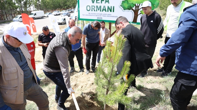 Sivas'ta vefat eden 535 kişi anısına fidan dikildi