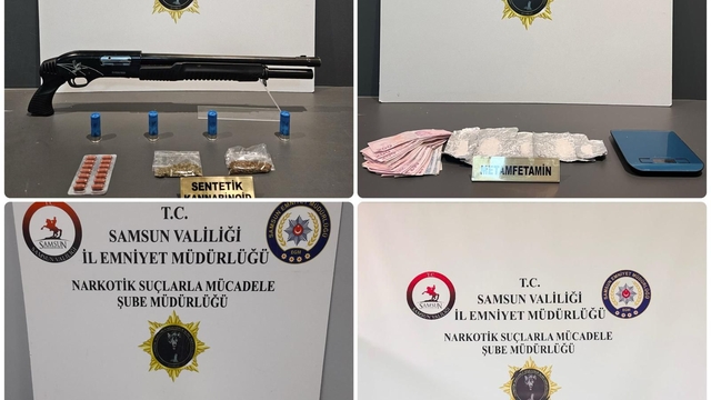 Samsun'da uyuşturucu operasyonunda 3 zanlı yakalandı