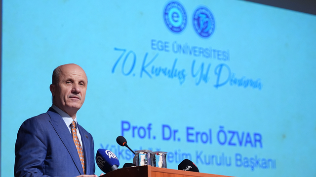 YÖK Başkanı Prof. Dr. Özvar, İzmir'de konuştu: