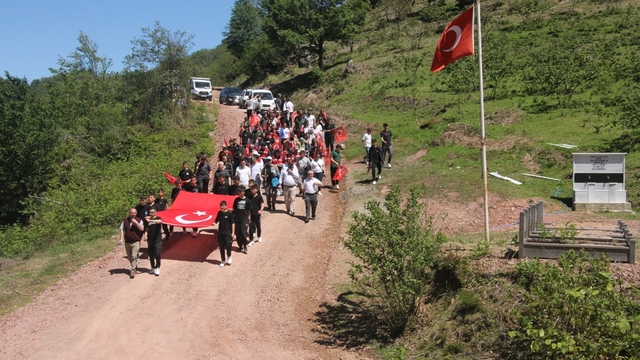 Güce'de Şabankale şehitleri için yürüyüş düzenlendi