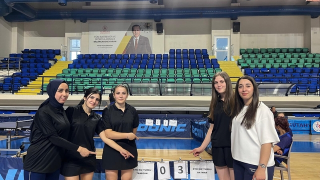 Batman Kız Takımı, Yurtlig Masa Tenisi müsabakalarında Türkiye şampiyonu oldu