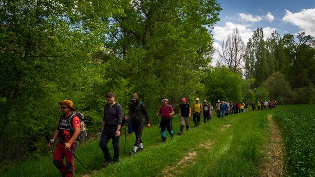 Çorum'da doğaseverler Hitit Yolu'nun 41 kilometresini 4 günde yürüdü