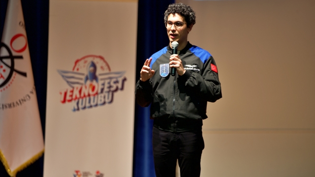 Astronot Tuva Cihangir Atasever, Osmaniye'de öğrencilerle buluştu