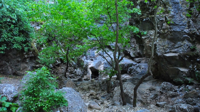 Manisa'da 'saklı kanyon' kurudu