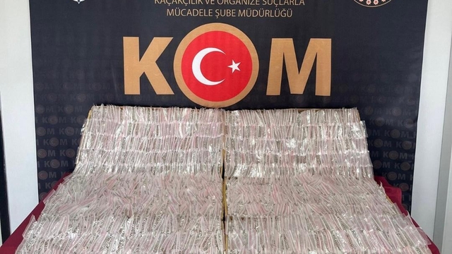 Yozgat'ta 33 bin makaron ele geçirildi