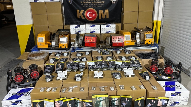 Eskişehir'de 584 bin makaron ele geçirildi