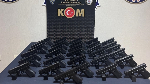 Konya merkezli silah kaçakçılığı operasyonunda 5 şüpheli yakalandı