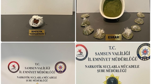 Samsun'da uyuşturucu operasyonunda 5 zanlı yakalandı