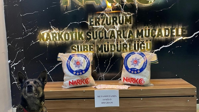 Erzurum'da 15 kilo 245 gram uyuşturucu ele geçirildi, 3 zanlı tutuklandı