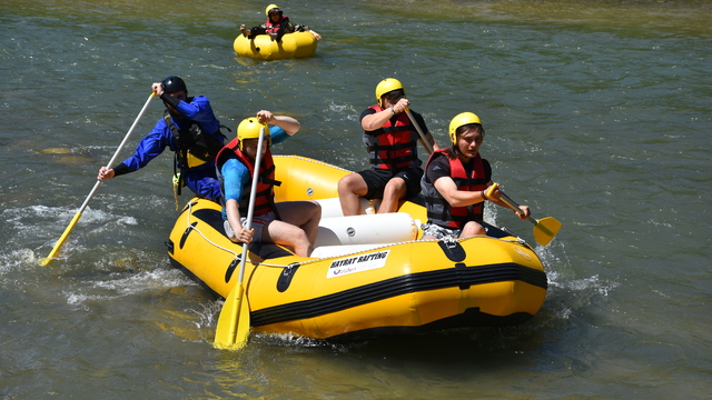 Trabzon'da 2,5 kilometrelik rafting parkuru açıldı