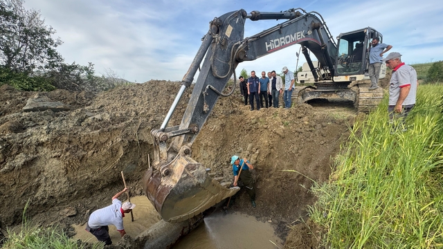 Sungurlu'nun içme suyu hattındaki hasarı giderildi