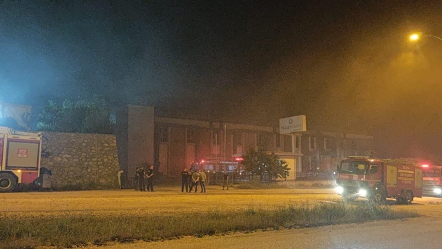 İnegöl'de fabrikada çıkan yangın söndürüldü