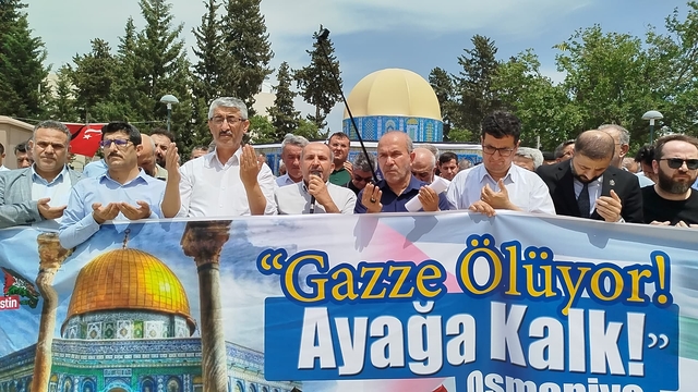 Osmaniye'de Gazze Dayanışma Çadırı kuruldu