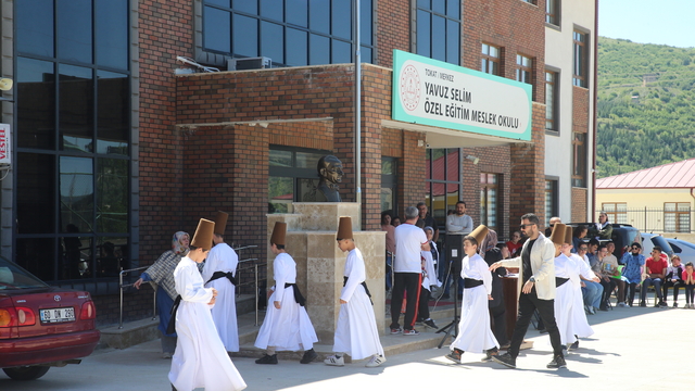 Tokat'ta semazen grubunda yer alan özel öğrenciler yeni gösterilere hazırlanıyor