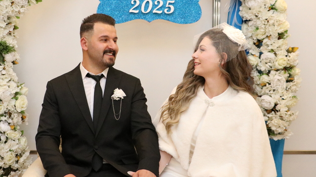 Erzurum'da çiftler "25.05.2025"te nikahlarını kıydırdı