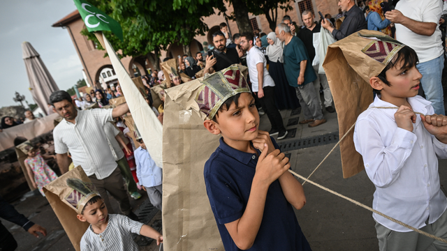 Başkentte miniklerden "1453 Fetih Yürüyüşü"