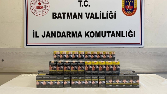 Batman'da gümrük kaçağı 1510 paket sigara ele geçirildi