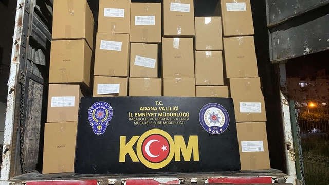 Adana'da 16 milyon 270 bin kaçak makaron ele geçirildi