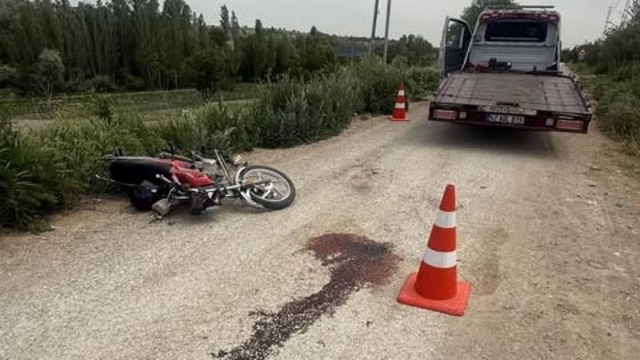 Konya'da otomobilin çarptığı motosikletin sürücüsü öldü