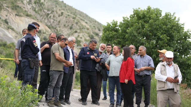 Erzurum'da toprak kayması meydana gelen mahallede jeoteknik çalışmalara başlandı