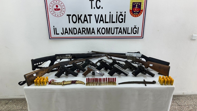 Tokat merkezli kaçak silah operasyonunda 6 zanlı yakalandı