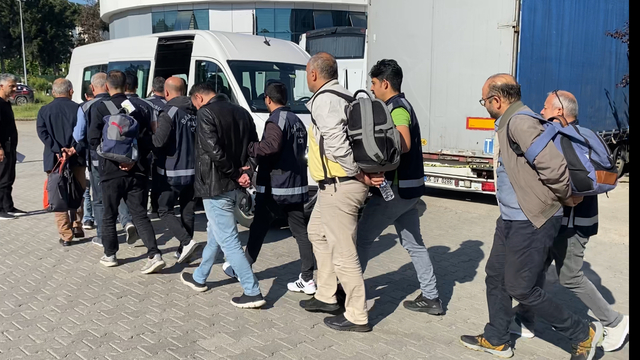 Samsun merkezli 3 ildeki 'Maydonoz Döner' operasyonunda 7 şüpheli adliyede