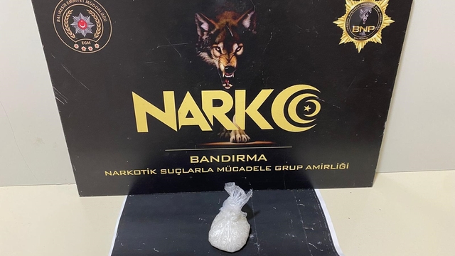 Bandırma'daki uyuşturucu operasyonunda 1 şüpheli yakalandı