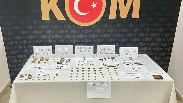 Karabük'te 64 sikke ele geçirildi